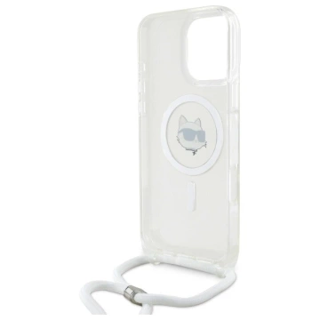 Etui Karl Lagerfeld für iPhone 16 Pro Max 6,9" Magsafe Hardcase Transparent IML Choupette Head