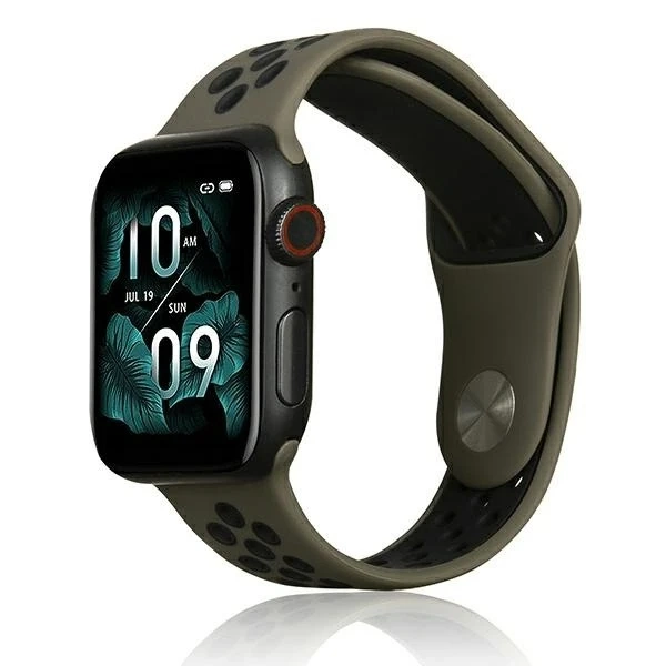 Pasek do smartwatcha Beline Sport Silicone do Apple Watch 38/40/41mm brązowo-czarny brown/black