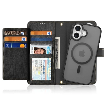 iPhone 16 Dux Ducis Lawa MagSafe Wallet Case – Schwarz