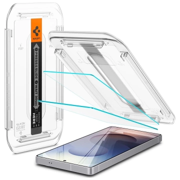 Panzerglas für Samsung Galaxy S25 Ultra Spigen Glas.TR EZ Fit HD 2er-Pack Klar