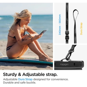 Spigen a601 universelle wasserdichte Hülle 2er-Pack schwarz