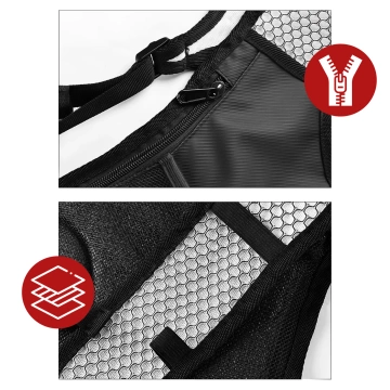 Fahrradrucksack mit 2-Liter-Trinkblase für Radfahrer, Läufer und alle, die gerne Rad fahren, Schwarz