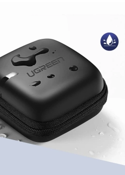 UGREEN Case Etui für Kopfhörer 8 cm x 8 cm schwarz (40816)