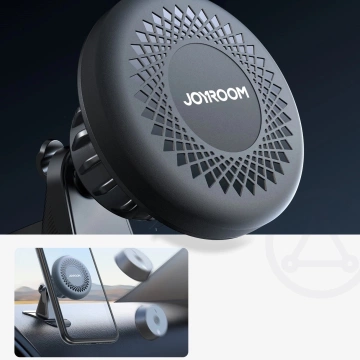 Joyroom JR-ZS356 magnetyczny uchwyt na deskę rozdzielczą 360° – ciemnoszary