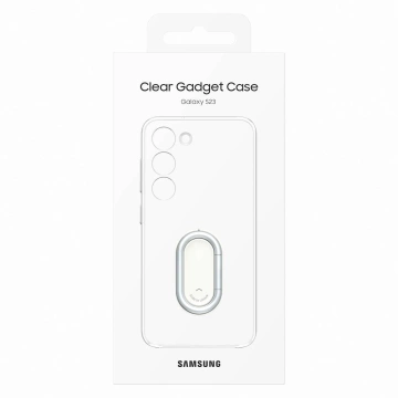 Etui Samsung Clear Gadget Case do Samsung Galaxy S23 pokrowiec ring holder podstawka przezroczyste