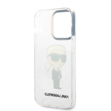 Etui Karl Lagerfeld KLHCP14XHNIKTCT do iPhone 14 Pro Max 6,7" hardcase Ikonik Karl Lagerfeld transparent 