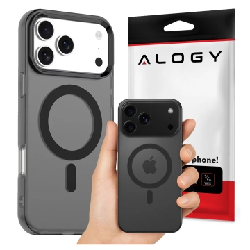 Etui do Apple iPhone 17 Pro – matowa obudowa do MagSafe z ochroną obiektywu, smukłe i odporne na zarysowania, idealne dopasowanie – Alogy Skinny MatteCase™ Czarne + 2x Szkło hartowane