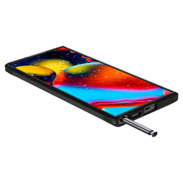 Pancerne etui Spigen Tough Armor pokrowiec do Samsung Galaxy S22 Ultra Black