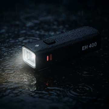 Lampka rowerowa EH 400 przód LED przednia światło roweru regulowane 400 LM 2000mah oświetlenie wodoodporna światełko na rower czarna