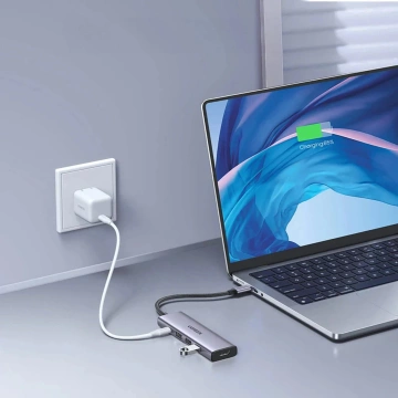 HUB Ugreen CM511 5w1 USB-C PD HDMI 3x USB-A 3.0 Szary