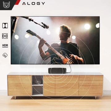 2x Kabel HDMI 2.1 Alogy 5m 4K 8K PREMIUM MIEDŹ ULTRA High Speed 60Hz 48GBps Czarny