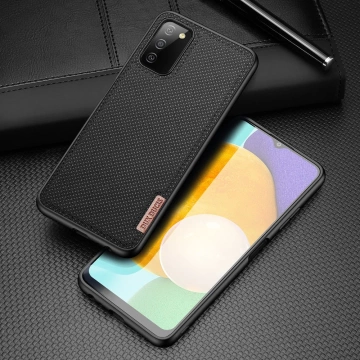Dux Ducis Fino Hülle Cover mit Nylonmaterial bezogen Samsung Galaxy A03s schwarz