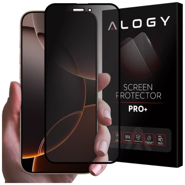 Szkło hartowane Prywatyzujące do Apple iPhone 16 Pro matowa ochrona na ekran Alogy Privacy Glass