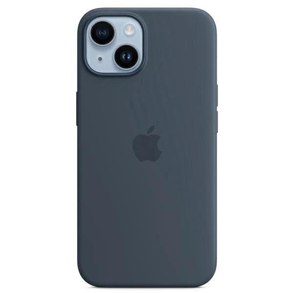 Etui Apple MPT53ZM/A do iPhone 14 Plus 6,7" MagSafe niebieski/storm blue Silicone Case