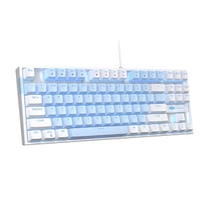 MageGee MK-STAR mechanische Gaming-Tastatur (weiß und blau)