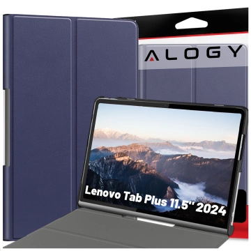 Schutzhülle für Lenovo Tab Plus 11,5" 2024 TB351FU Alogy Book Cover Case Tablet-Hülle Marineblau
