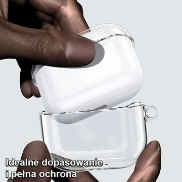 USAMS Kopfhörer-Schutzhülle für Apple AirPods 3 transparent schwarz/transparent schwarz BH740AP02 (US-BH740)