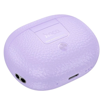 Słuchawki bezprzewodowe Bluetooth HOCO TWS EQ23 Etui ładujące Fioletowe