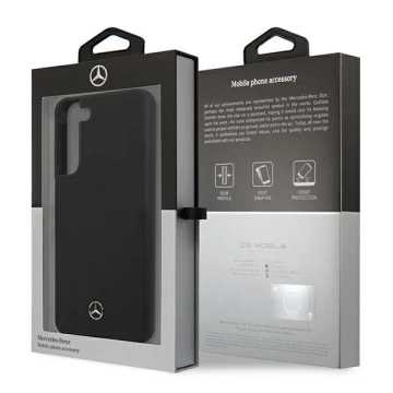 Etui Mercedes MEHCS22SSILBK für Samsung Galaxy S22 S901 Hardcase Silikon