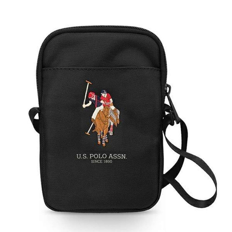 US Polo Handtasche USPBPUGFLBK schwarz / schwarz