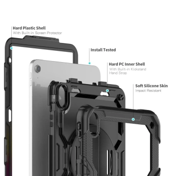 Etui na tablet Solid360 do Apple iPad 11 2025 / 10.9 2022 BLACK