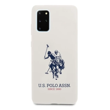 Etui na telefon US Polo Silicone Collection do Samsung Galaxy S20 Plus biały/white