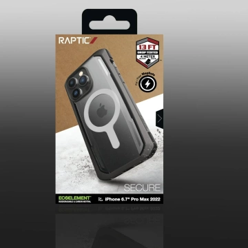Raptic Secure Case etui iPhone 14 Pro Max z MagSafe pancerny pokrowiec czarny