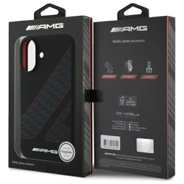 Mercedes-AMG Checkered Flag MagSafe Hardcase do iPhone 16 6,1″ – Czarny