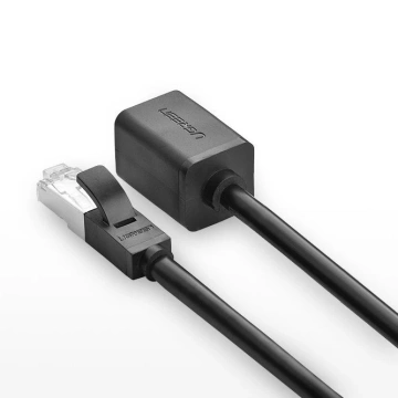 UGREEN Ethernet-Verlängerungskabel RJ45 Cat 6 FTP 1000 Mbit/s 2 m schwarz (NW112 11281)