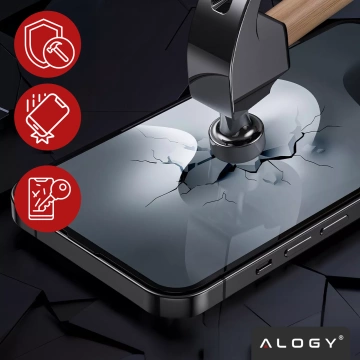 Alogy 3in1 Case Pack™ – Schwarze MagSafe Hybrid-Hülle mit 2 Displayschutzfolien aus gehärtetem Glas für Apple iPhone 17 Pro Max