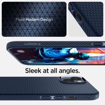 Etui Spigen Liquid Air do Apple iPhone 14 Plus Navy Blue