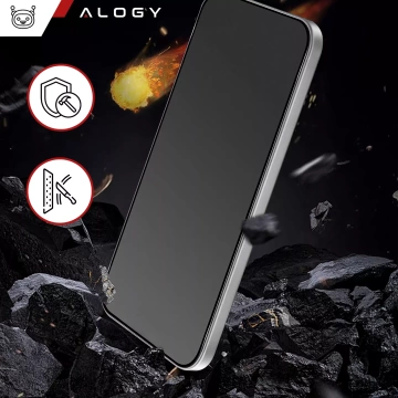 Szkło hartowane Prywatyzujące do Samsung Galaxy S24 matowa ochrona na ekran Alogy Privacy Glass