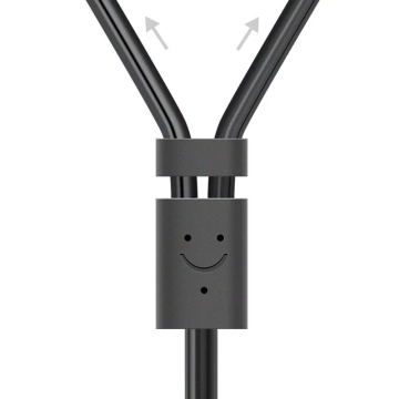 Ugreen kabel przewód audio 3,5 mm mini jack (żeński) - 2RCA (męski) 25 cm szary (AV102 10561)