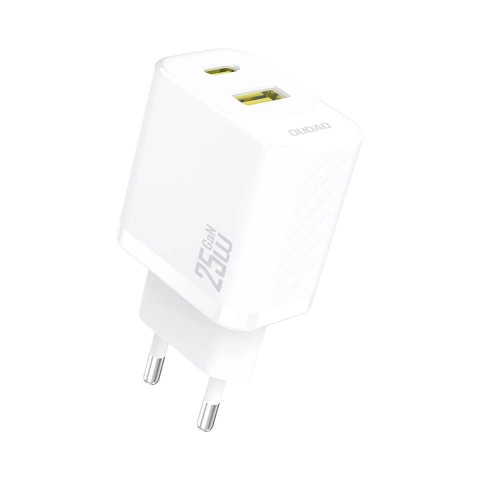 Dudao A26T 25W GaN USB-A, USB-C Ladegerät | Power Delivery, Schnellladung - Weiß