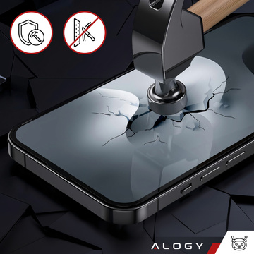 Szkło "NIETŁUKĄCE"do Samsung Galaxy S24 Ultra na ekran hybrydowe Alogy Flexi Glass 9H Case Friendly płaskie na ekran