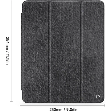 Schutzhülle mit Stifthalter für iPad Pro 13 (2024) DUX DUCIS UNID Schwarz