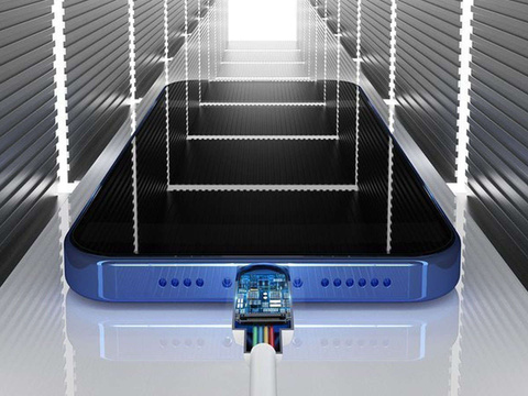 2x Kabel 1,5m Baseus przewód USB für Lightning PD 2.4A Weiß