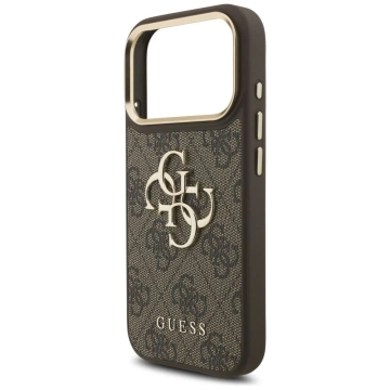 Etui Guess 4G Big Classic Logo Big Strap Metal Buttons do iPhone 17 Pro Brązowy