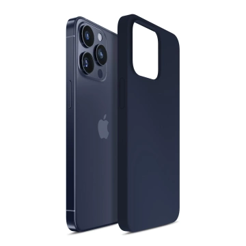 Etui 3mk Silicone Case Dark Navy do Apple iPhone 16 Pro Max