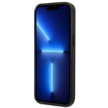 Etui na telefon US Polo USHCP14XPFAV do Apple iPhone 14 Pro Max 6,7" granatowy/navy blue Leather Stitch