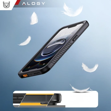 Etui Wodoodporne do Apple iPhone 16e Alogy HydroArmor™ IP68 Case z przezroczystym tyłem Pancerna obudowa 360
