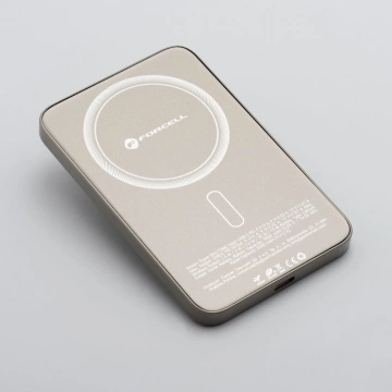 Powerbank MagSafe Forcell F-Energy F5K8 5000mAh 15W Tytanowy