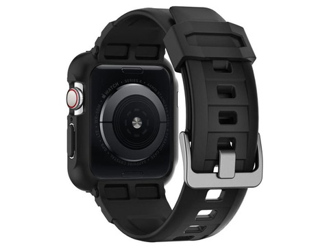 Etui Spigen Rugged Armor Pro für Apple Watch Series 4/5/6/SE 44 mm / Watch 7 45 mm Schwarz