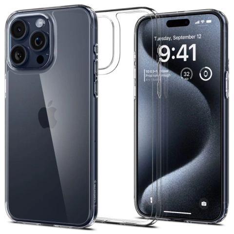 Etui Spigen Airskin Hybrid für Apple iPhone 15 Pro Crystal Clear
