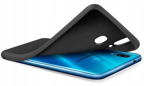 Alogy Slim Case Silikonhülle für Samsung Galaxy A40 schwarz