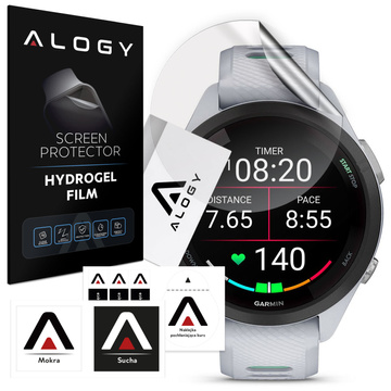 2x Alogy Hydrogel Smartwatch-Schutzfolie für Garmin Forerunner 265s