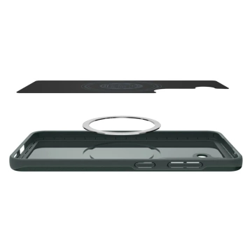 Etui do Samsung Galaxy S25 Abyss Green Spigen Thin Fit Mag MagSafe