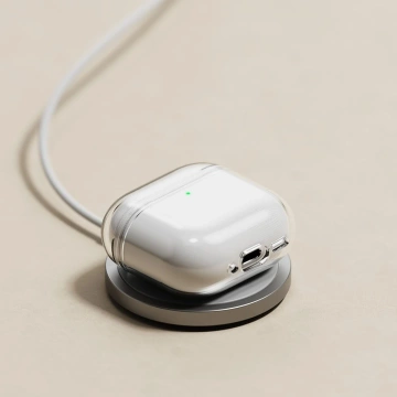 Etui do Apple AirPods 4 Ringke Air Glitter Clear Karabinczyk