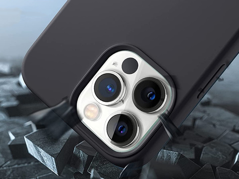 Schutzhülle für Alogy Thin Soft Case für iPhone 13 Pro, schwarzes Glas