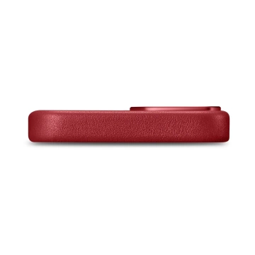 Etui na telefon iCarer Case Leather z naturalnej skóry do iPhone 14 Plus czerwony (kompatybilne z MagSafe)